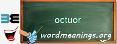 WordMeaning blackboard for octuor